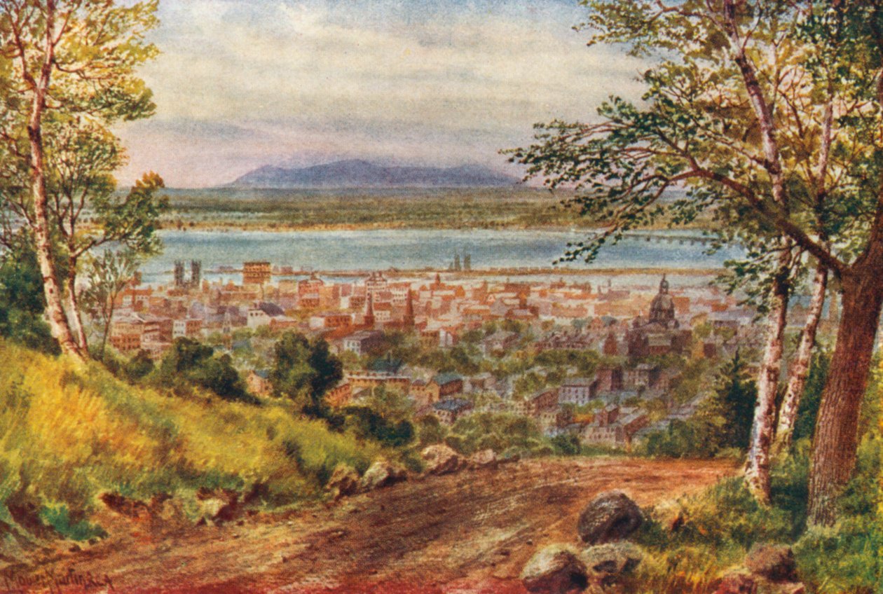 Montreal, der echte St. Lawrence vom Berg von Thomas Mower Martin