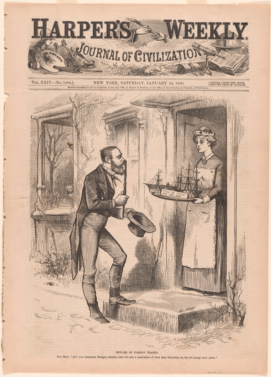 Vorsicht vor ausländischen Landstreichern von Thomas Nast