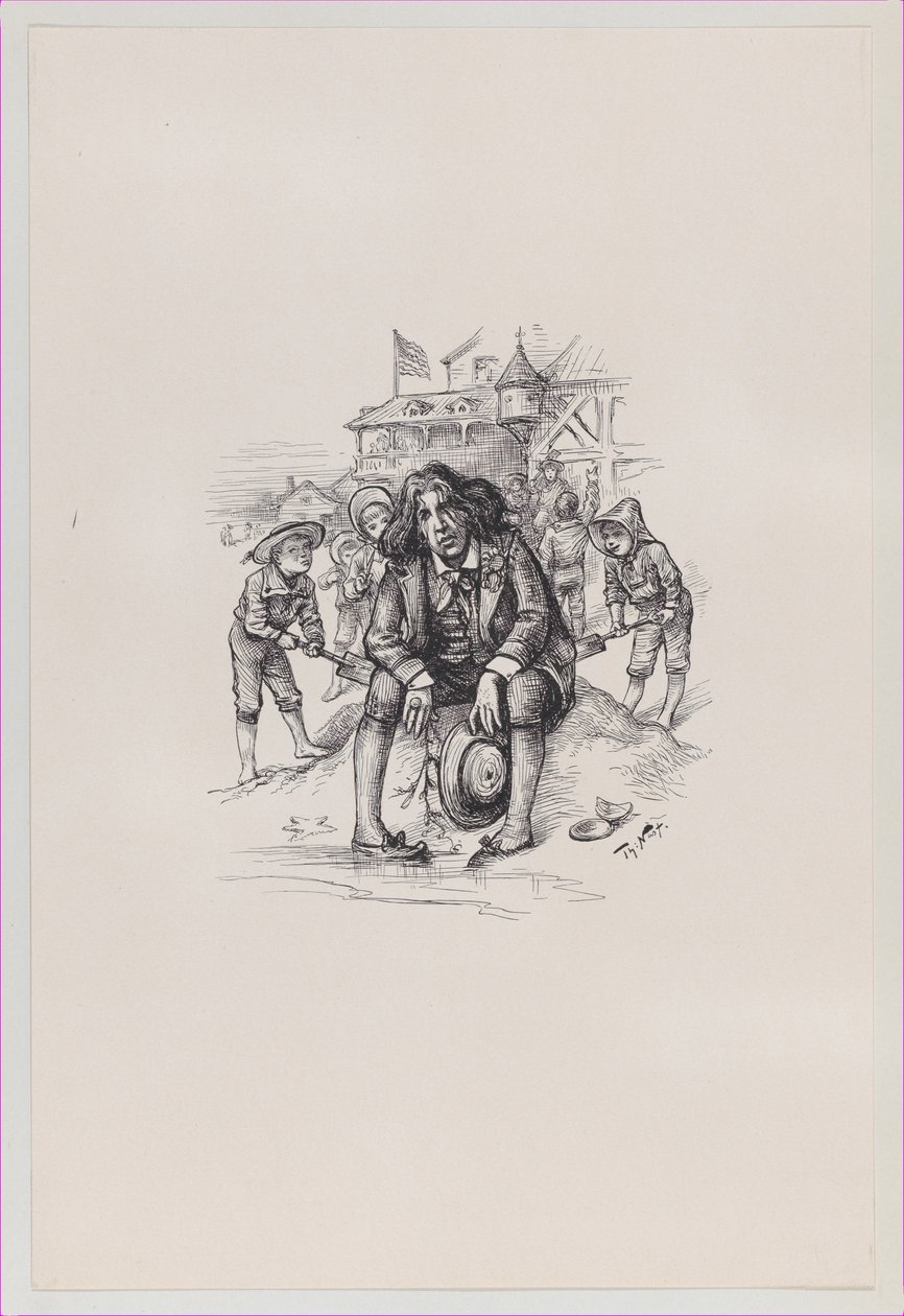 Oscar am Meeresufer, 26. August 1882 von Thomas Nast