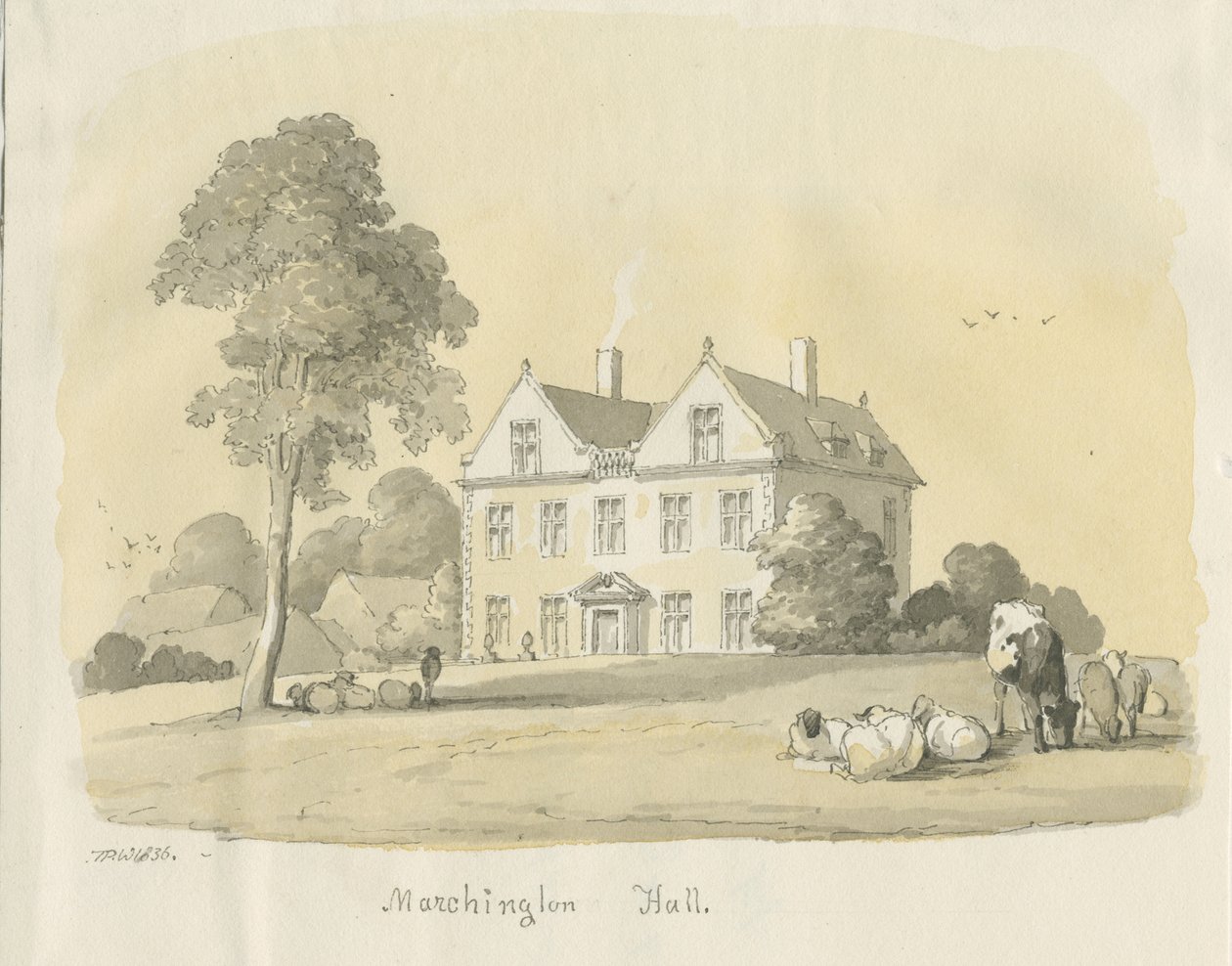 Marchington Hall (1836) von Thomas Peploe Wood