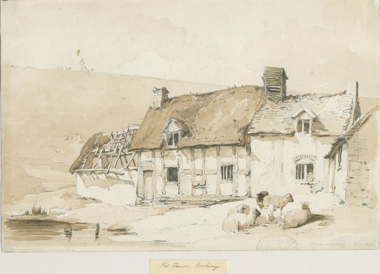 Norbury Dorf - Alte Häuser von Thomas Peploe Wood
