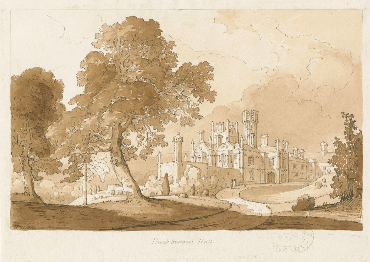"Thickbroom Hall" [Manley Hall] von Thomas Peploe Wood