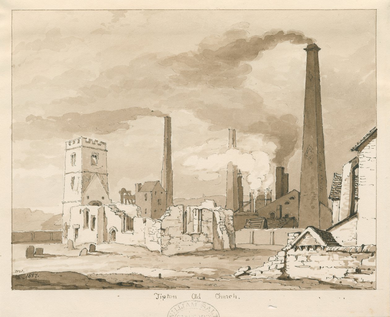Tipton Alte Kirche von Thomas Peploe Wood