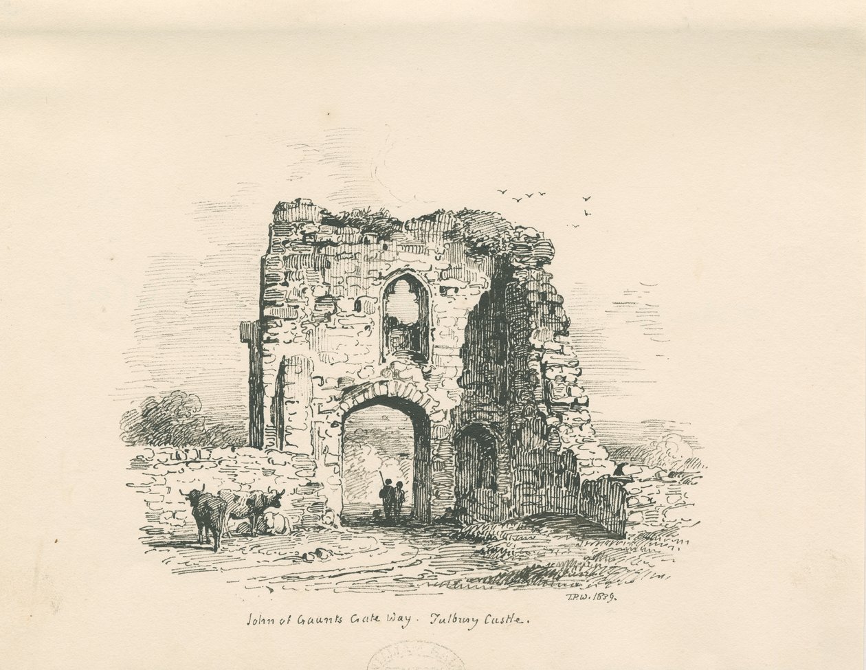 Tutbury Castle - John of Gaunts Tor von Thomas Peploe Wood