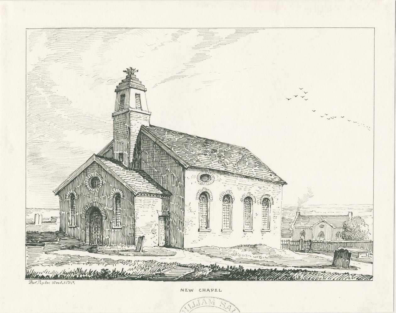 Wolstanton - Neue Kapelle von Thomas Peploe Wood: Kunstdruck