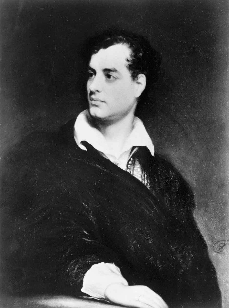 Lord Byron, englischer Dichter der Romantik, 1814