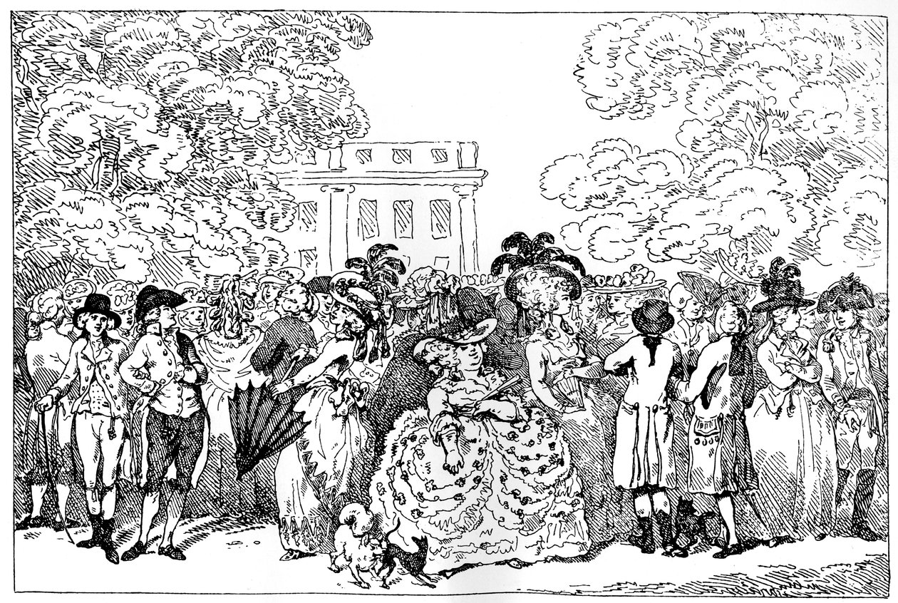 1784 oder die Moden des Tages, 1784 von Thomas Rowlandson