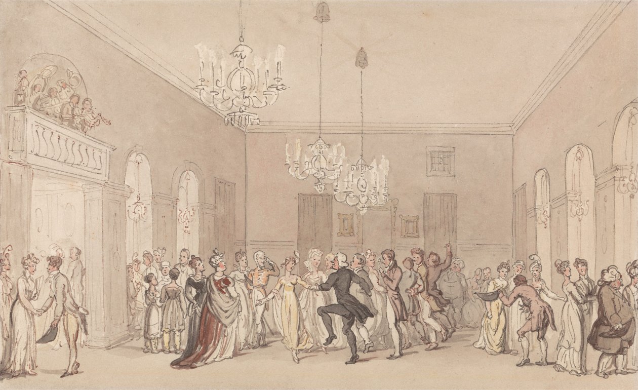 Ein Ball in Scarborough von Thomas Rowlandson