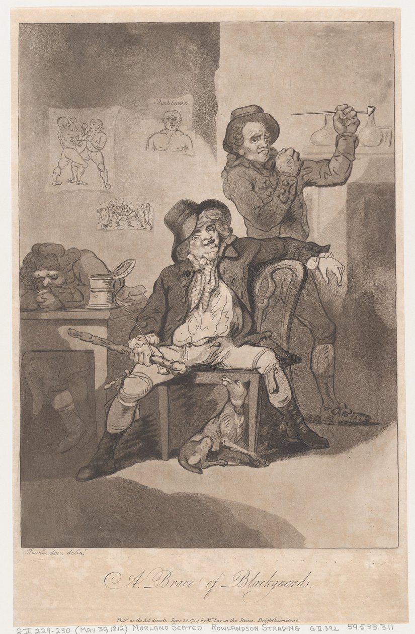 Ein Paar Gauner, 20. Juni 1789 von Thomas Rowlandson