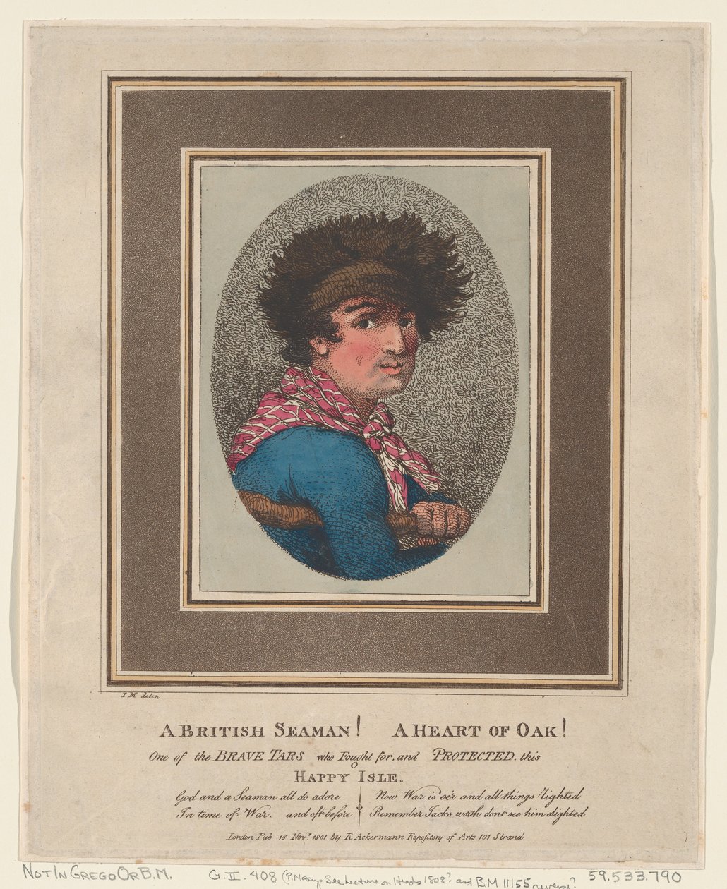 Ein britischer Seemann! Ein Herz aus Eiche!, 15. November 1801 von Thomas Rowlandson