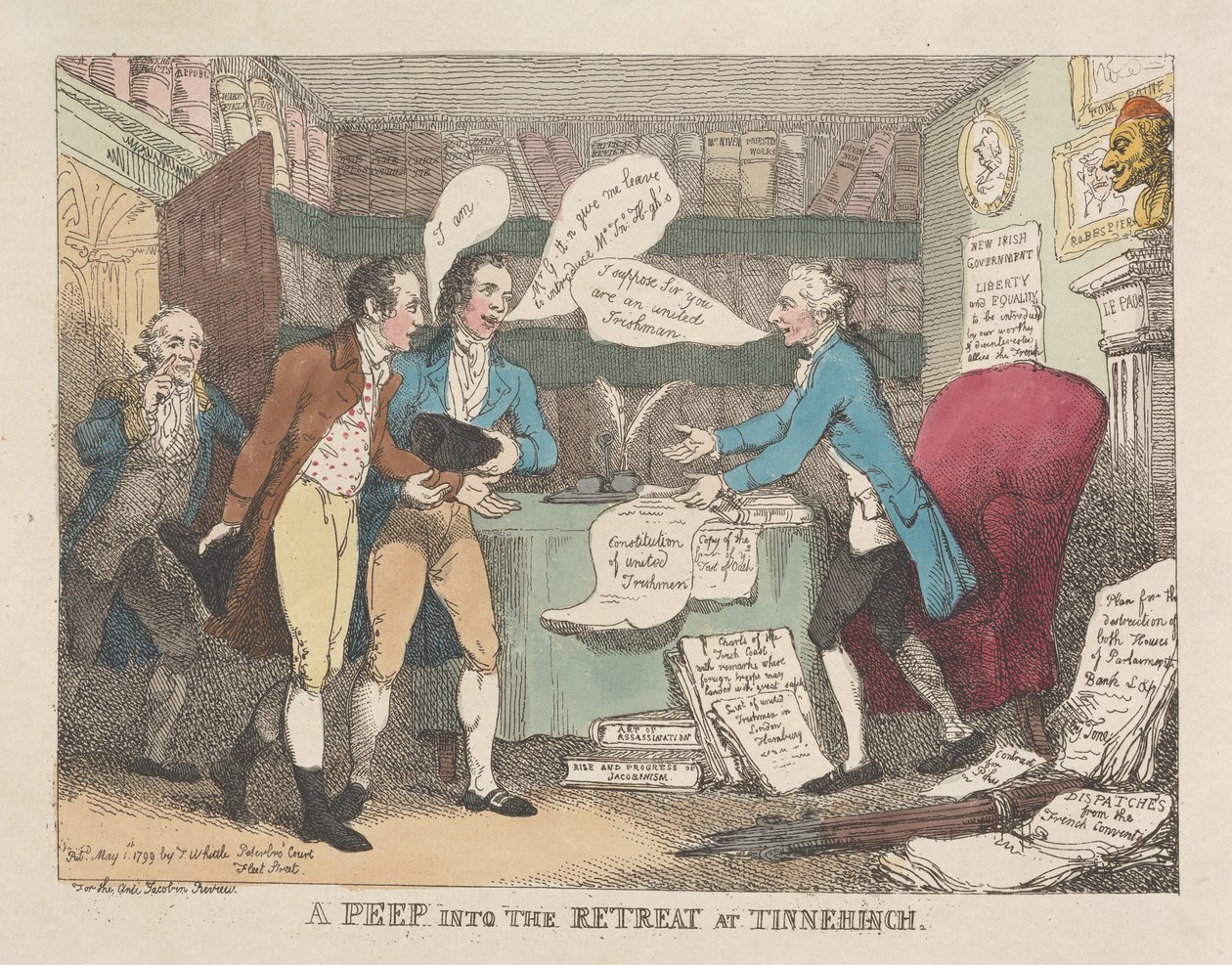 Ein Blick ins Refugium bei Tinnehinch von Thomas Rowlandson