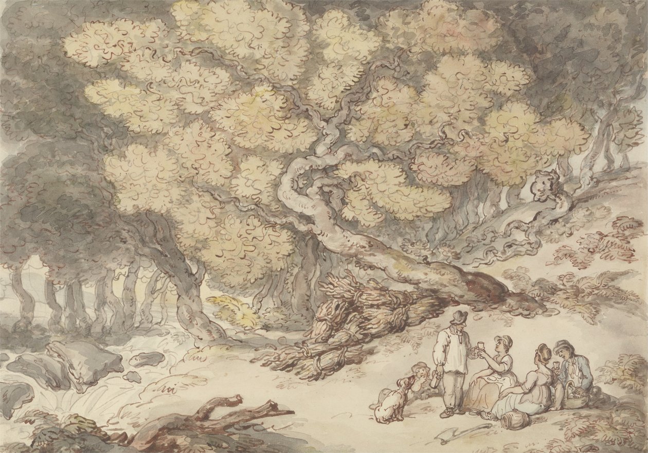Picknick eines Holzfällers von Thomas Rowlandson