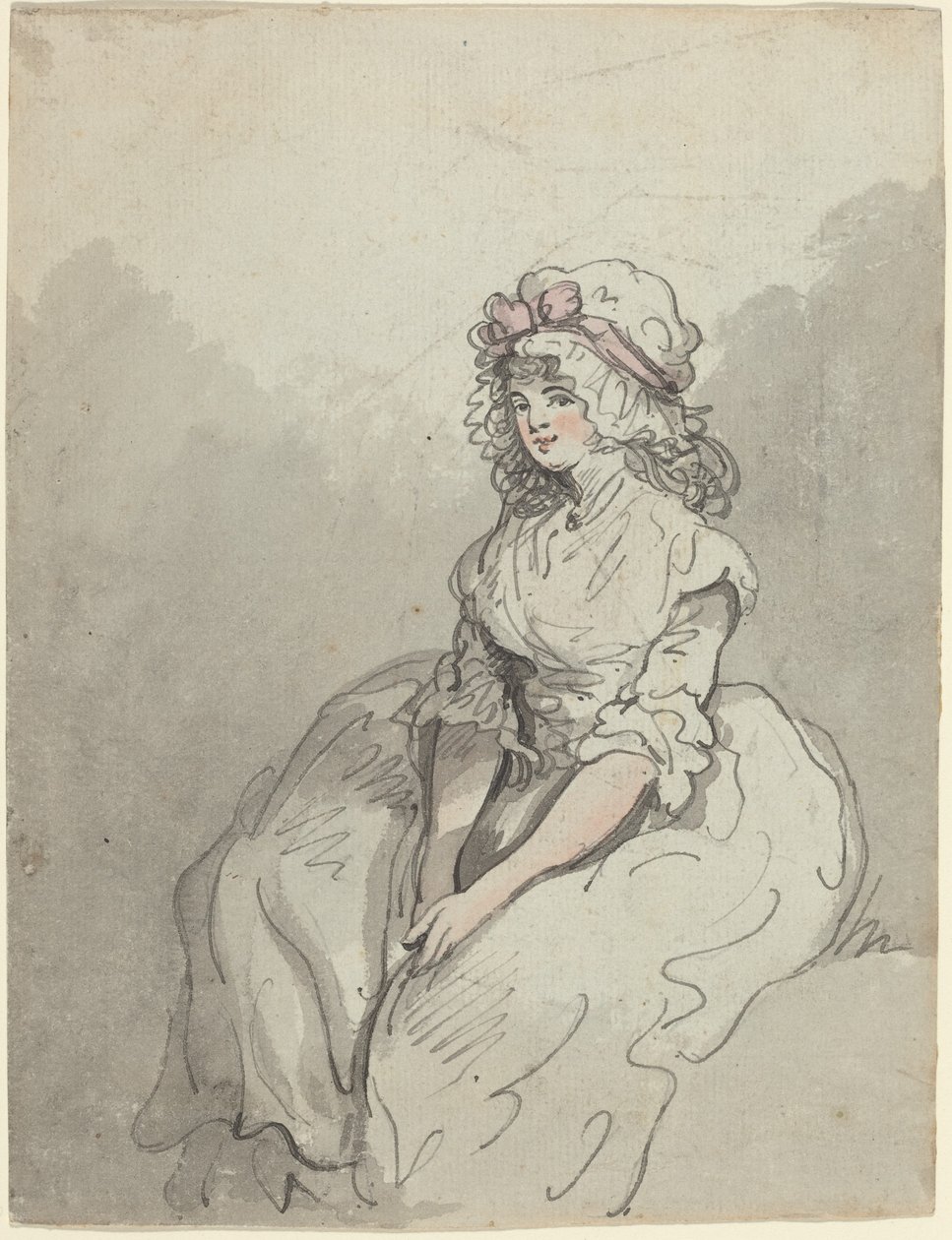 Eine junge englische Schönheit von Thomas Rowlandson