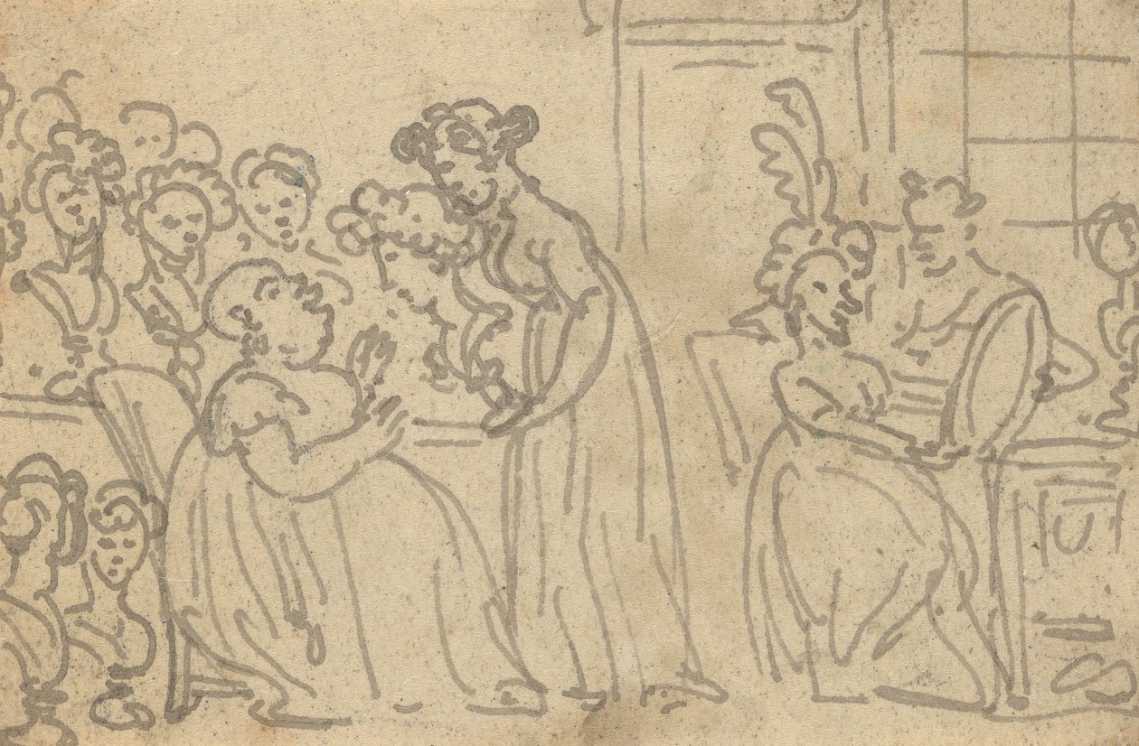 Albumzeichnung von Thomas Rowlandson
