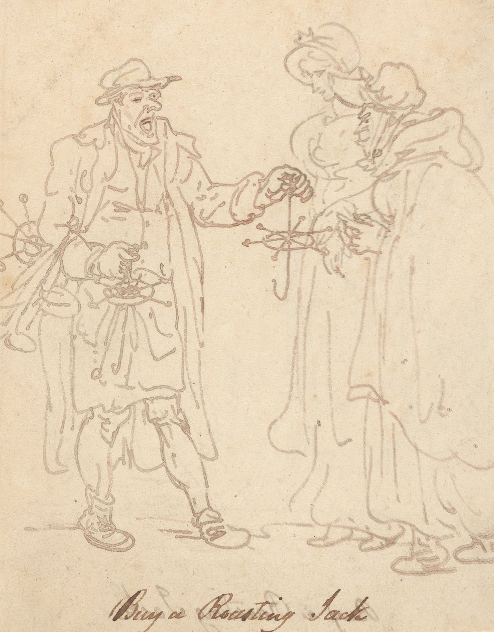Albumzeichnung von Thomas Rowlandson
