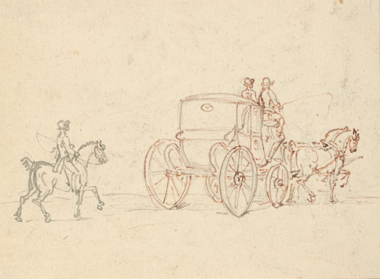 Albumzeichnung von Thomas Rowlandson
