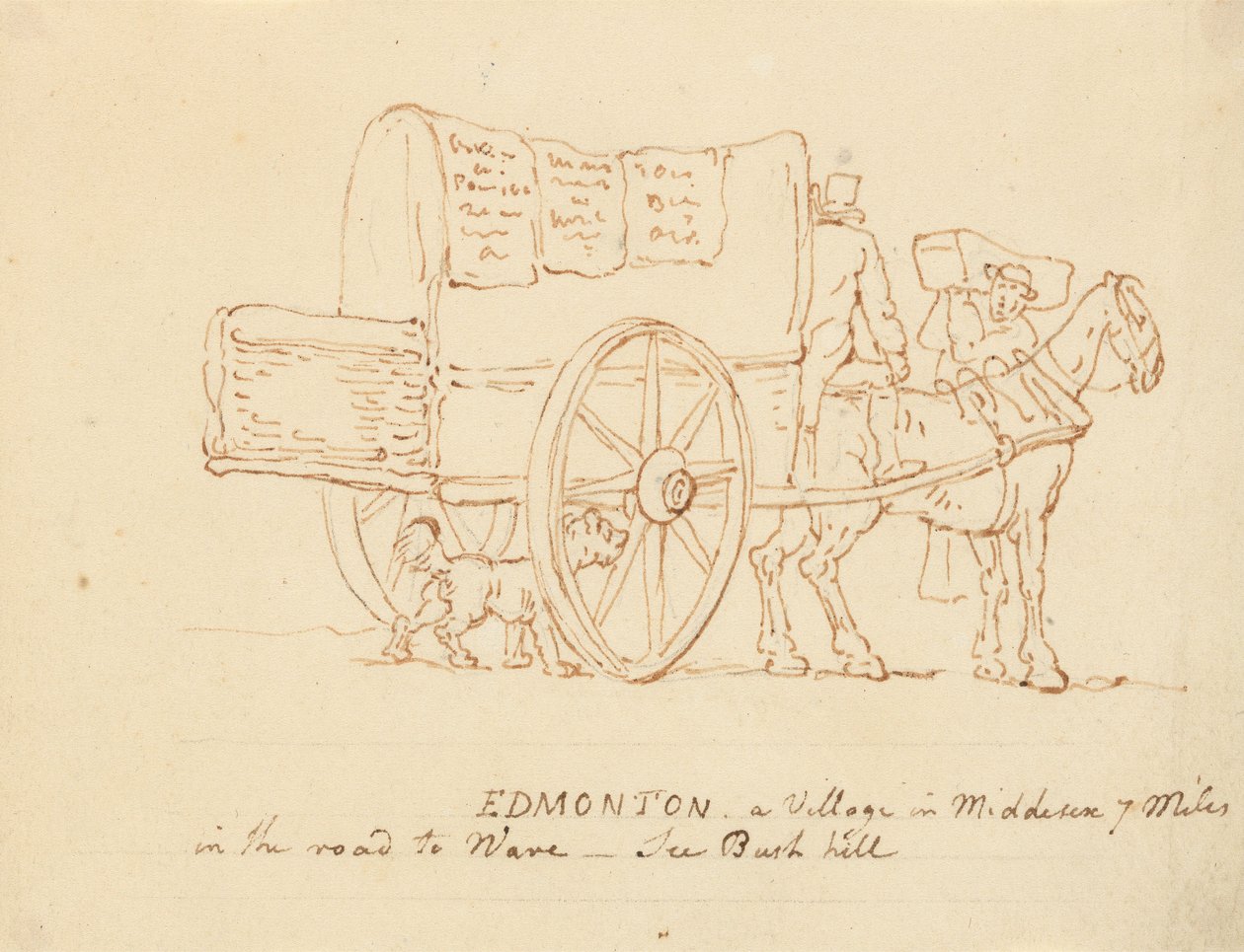 Albumzeichnung von Thomas Rowlandson
