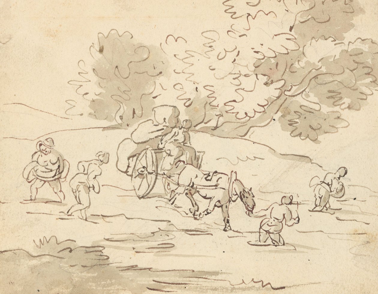 Albumzeichnung von Thomas Rowlandson