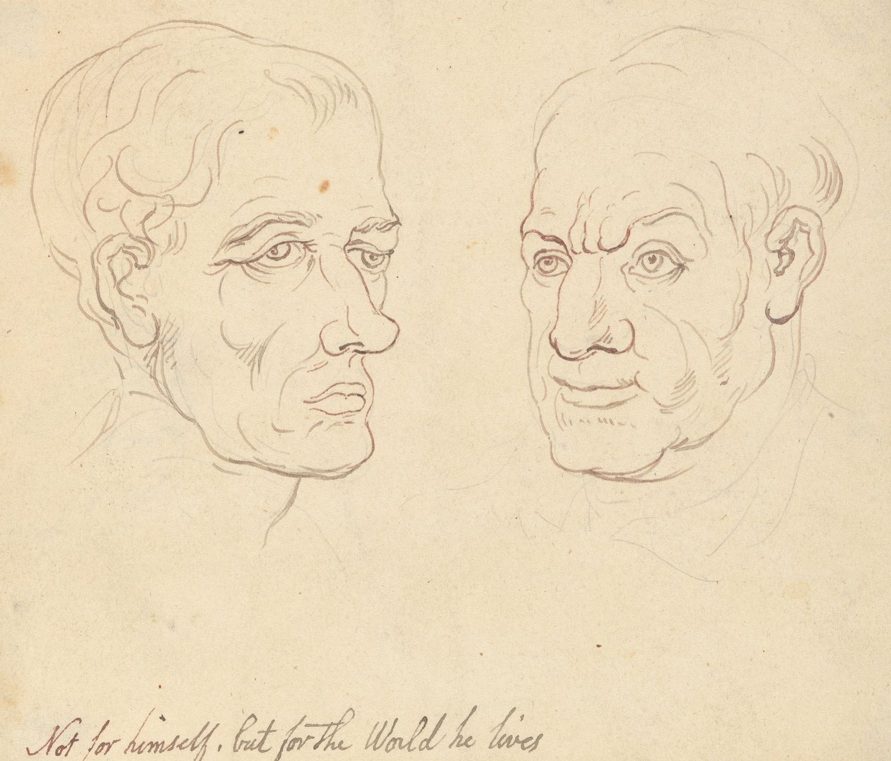 Albumzeichnung von Thomas Rowlandson
