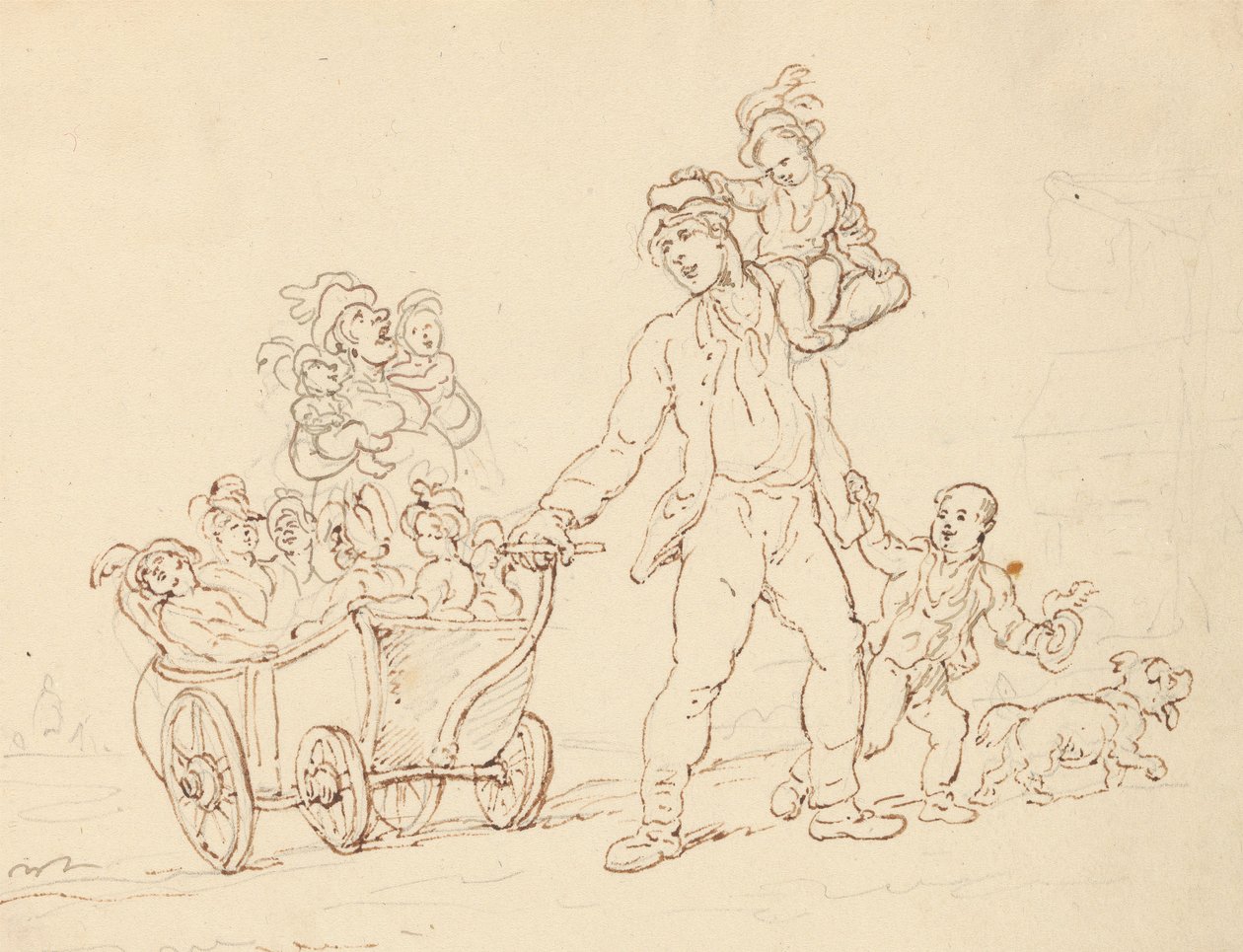Albumzeichnung von Thomas Rowlandson
