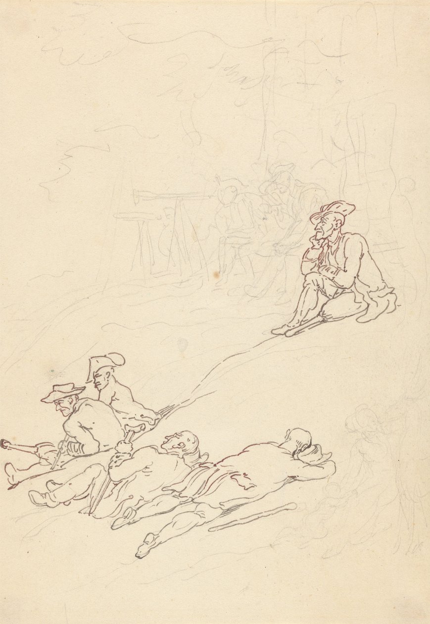 Albumzeichnung von Thomas Rowlandson