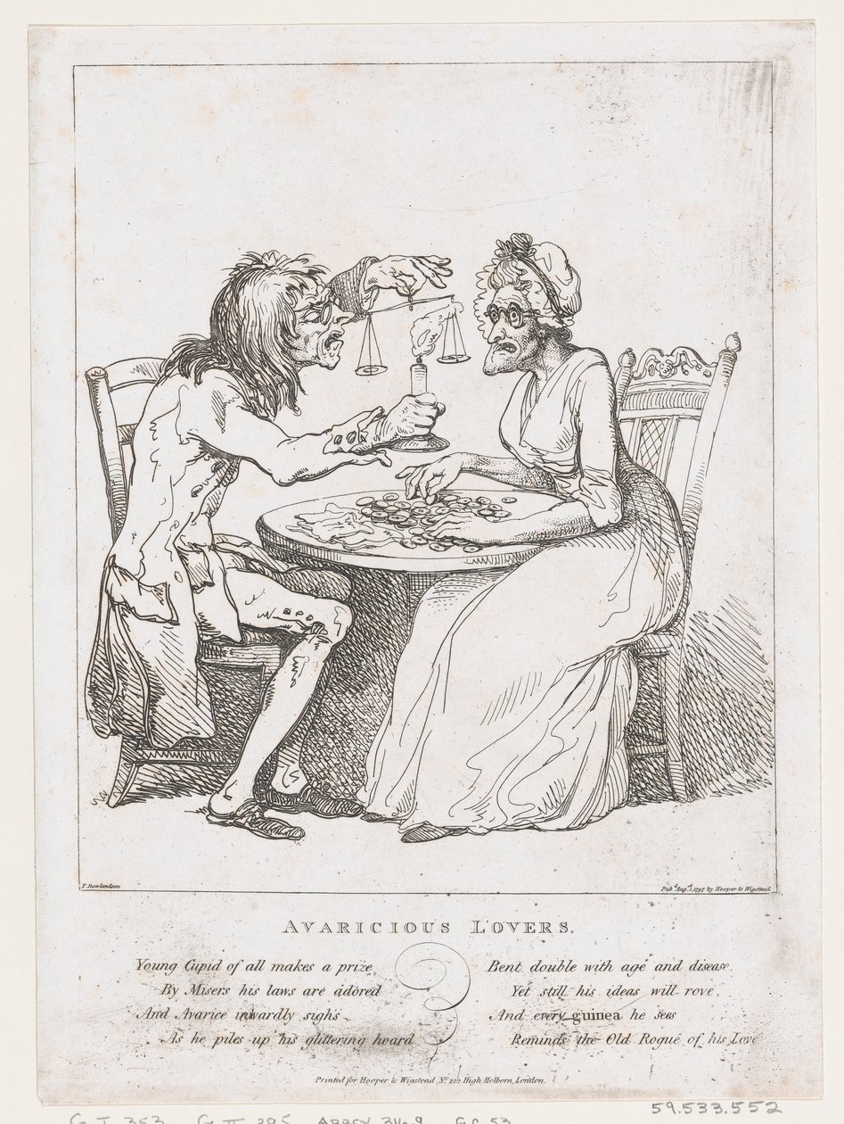 Gierige Liebhaber von Thomas Rowlandson