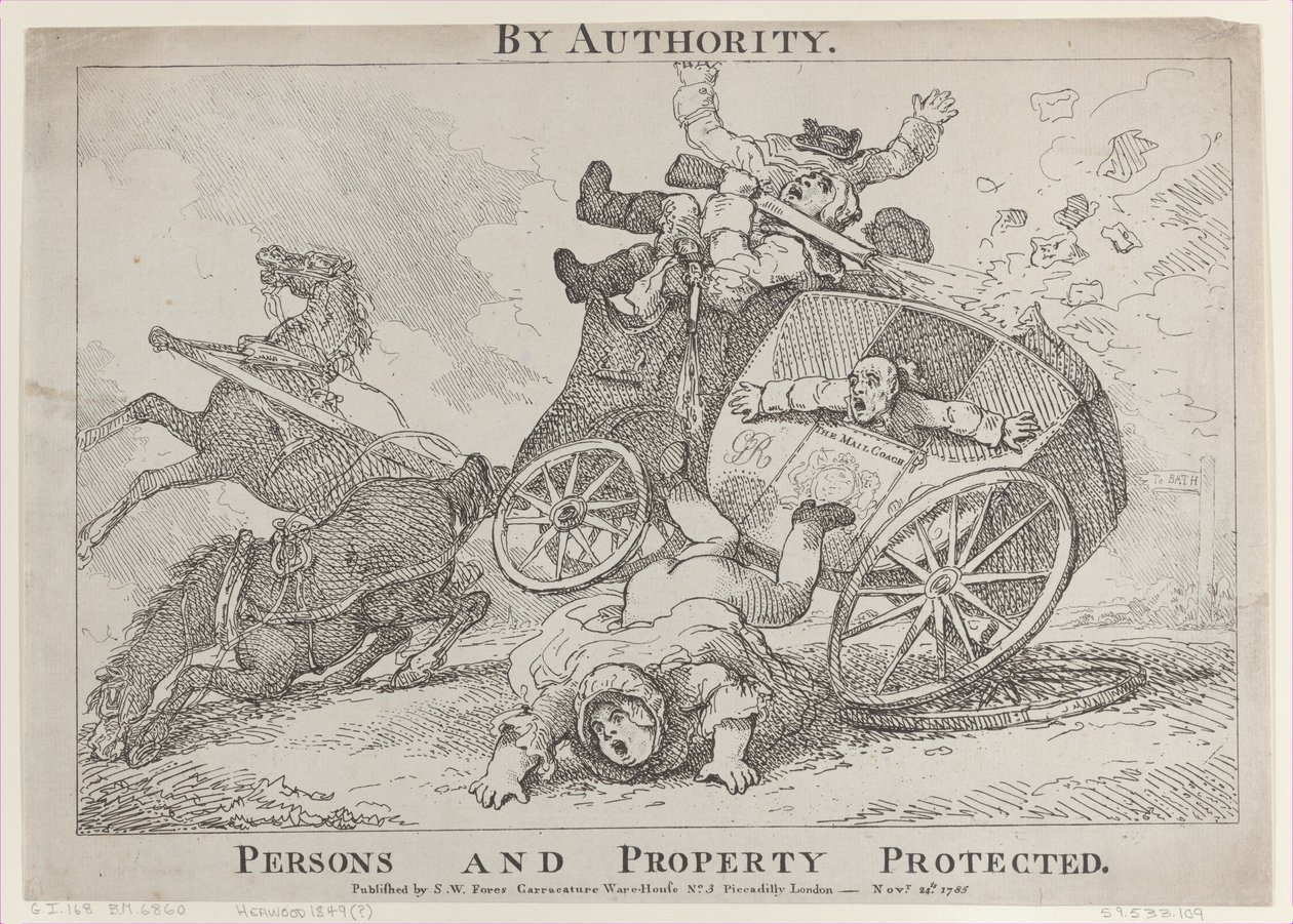 Durch Autorität. Personen und Eigentum geschützt, 24. November 1785 von Thomas Rowlandson