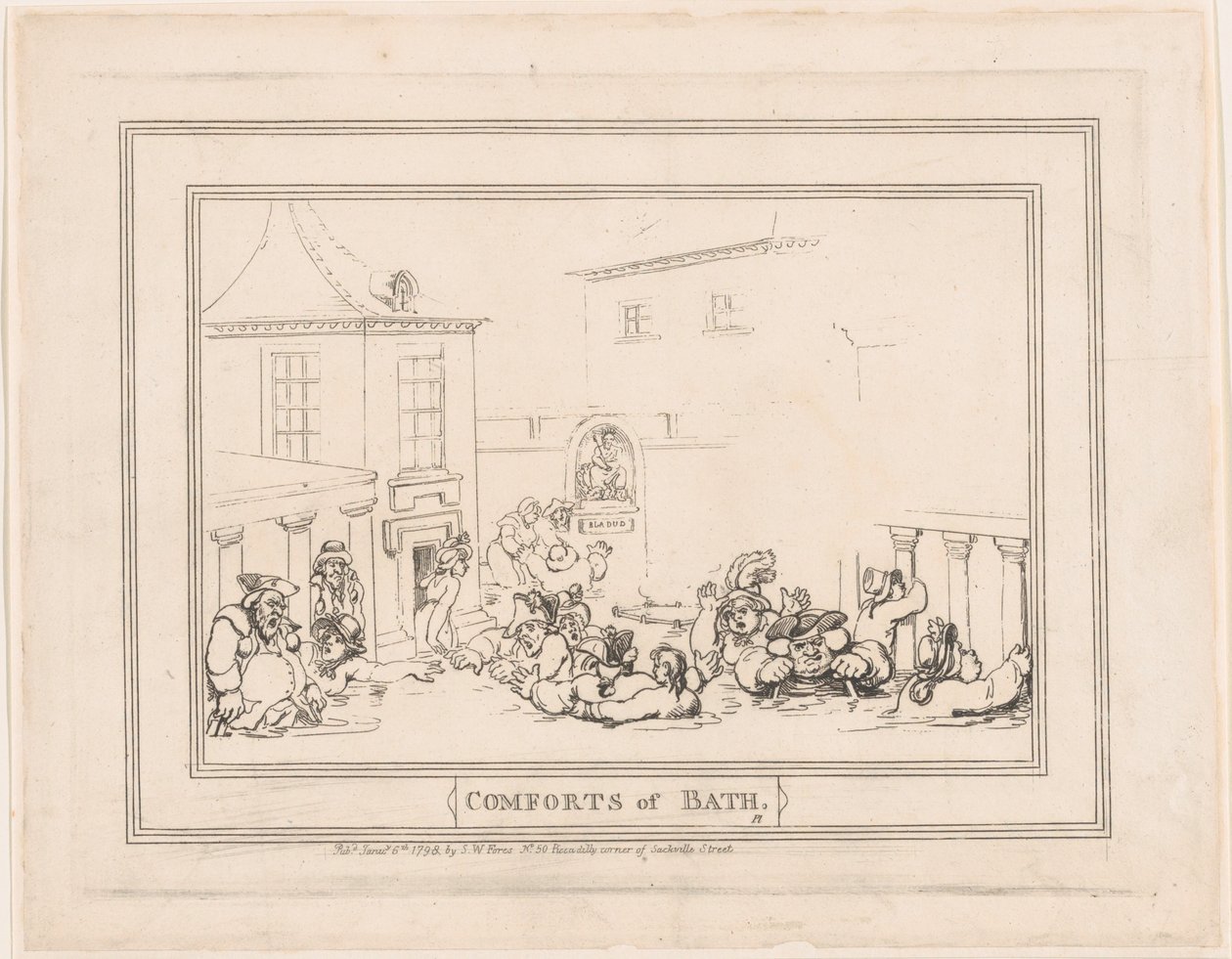 Annehmlichkeiten von Bath, Platte 7 von Thomas Rowlandson