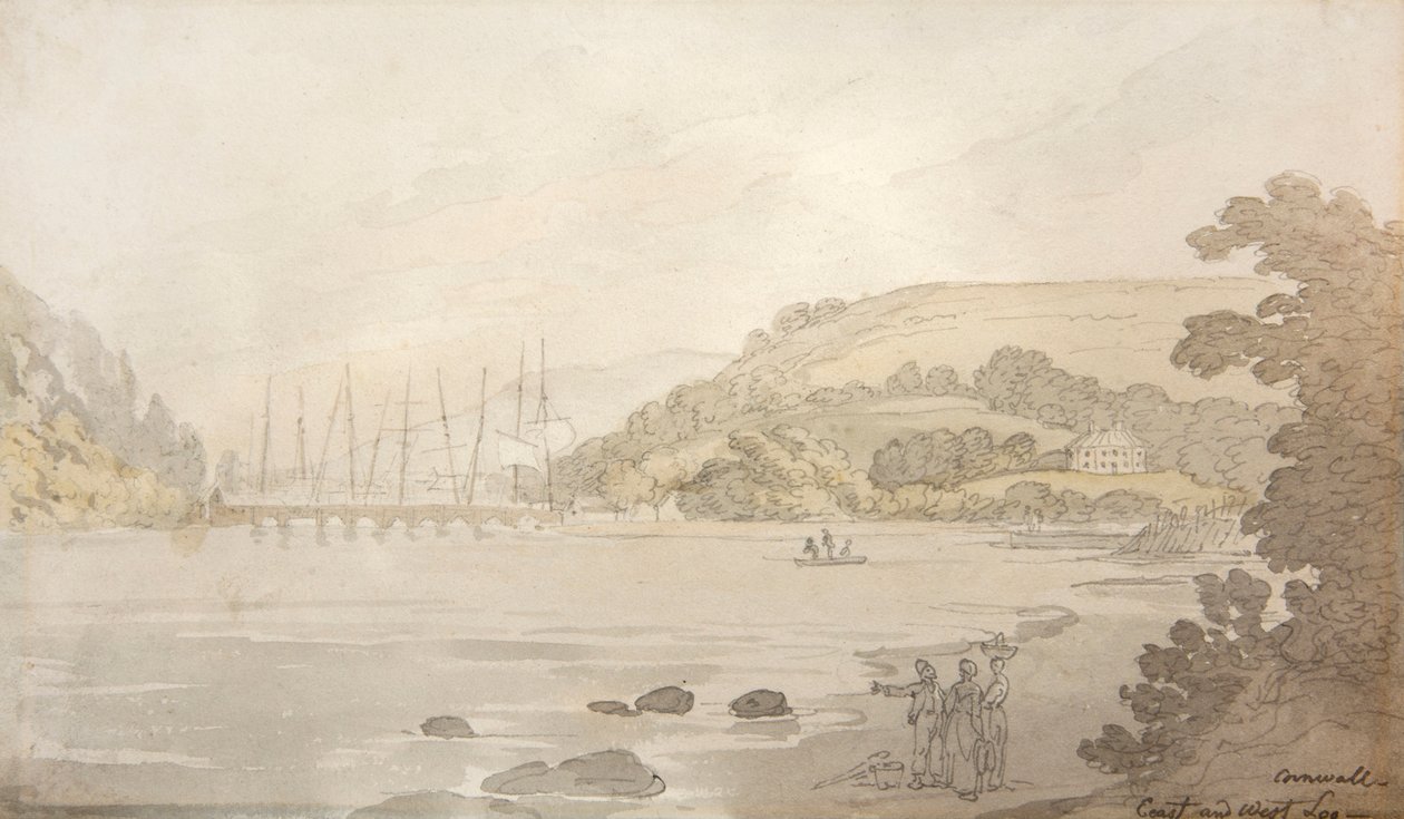 Cornwall, East und West Looe von Thomas Rowlandson