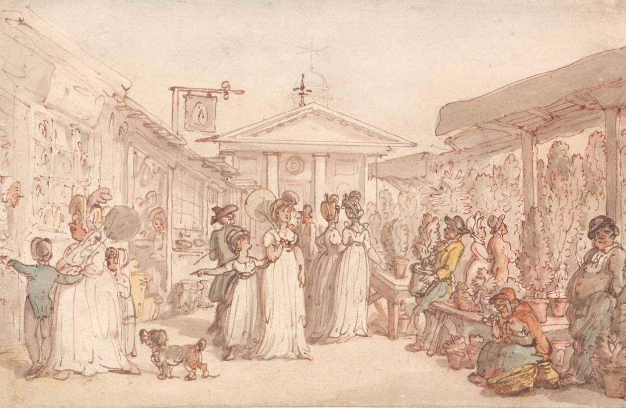 Covent Garden Markt von Thomas Rowlandson
