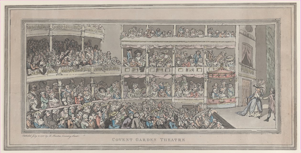Covent Garden Theatre, 20. Juli 1786 von Thomas Rowlandson