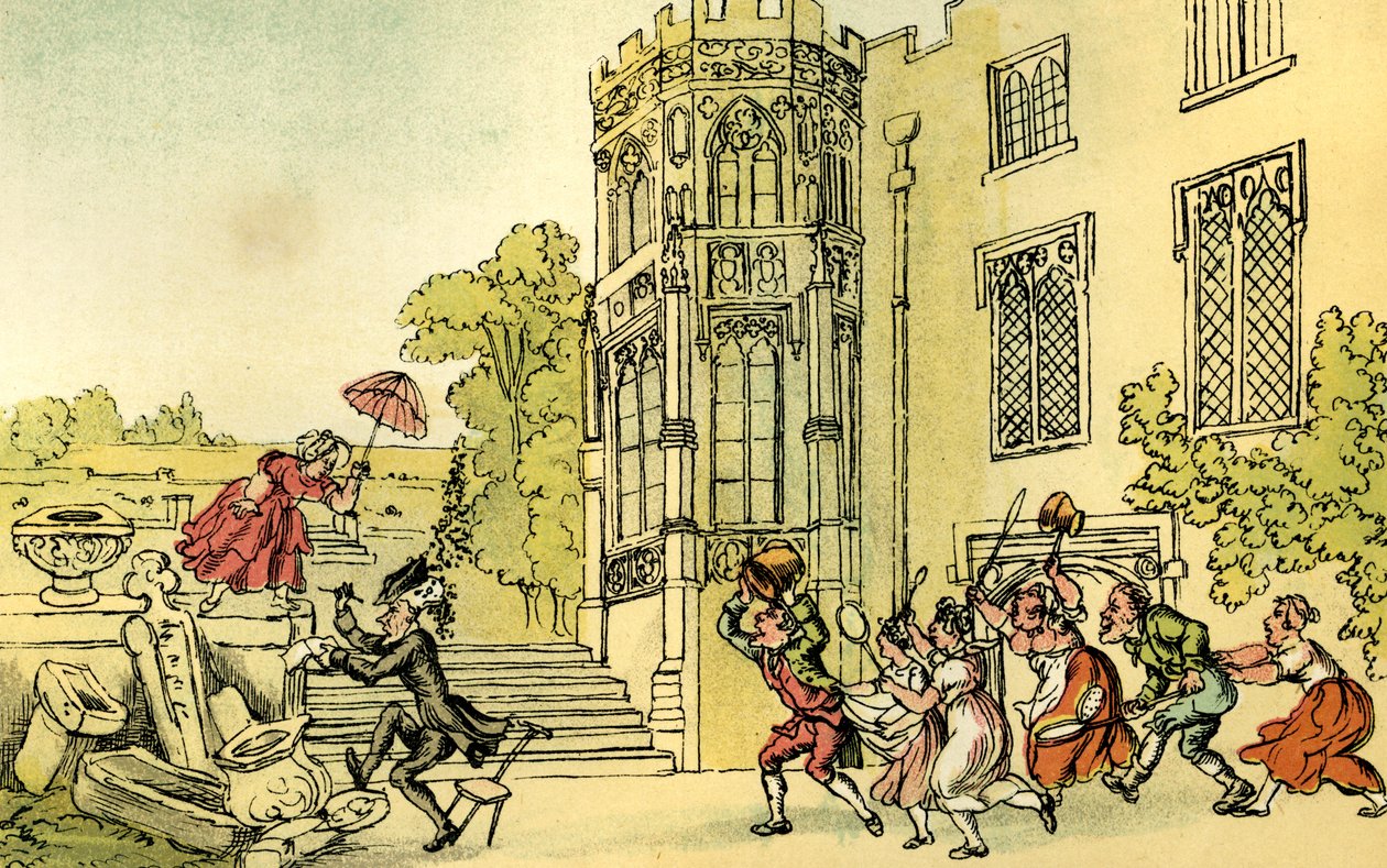 Dr. Syntax und die Bienen von Thomas Rowlandson