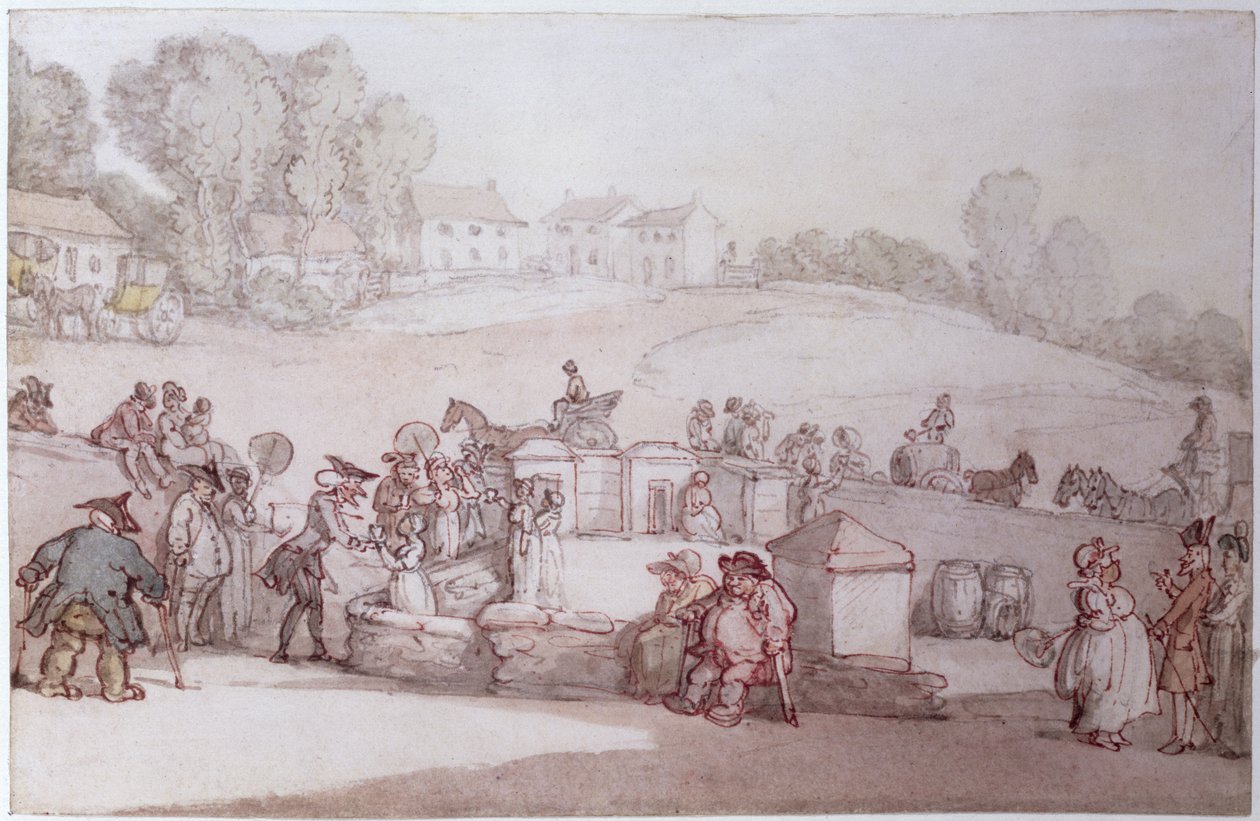 Dr. Syntax in Harrogate Spa von Thomas Rowlandson