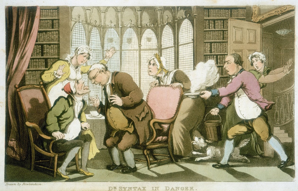 Dr. Syntax in Gefahr von Thomas Rowlandson