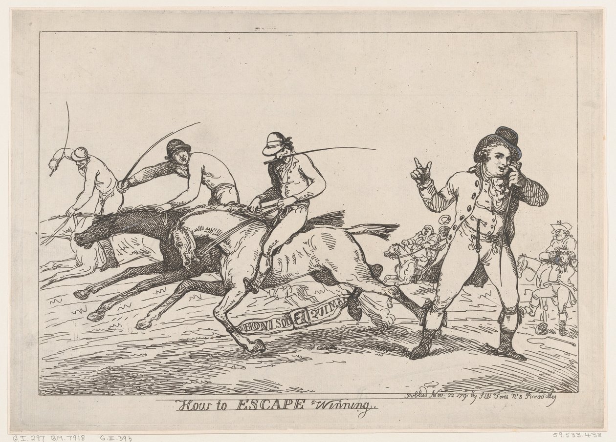 Wie man gewinnt, 22. November 1791 von Thomas Rowlandson