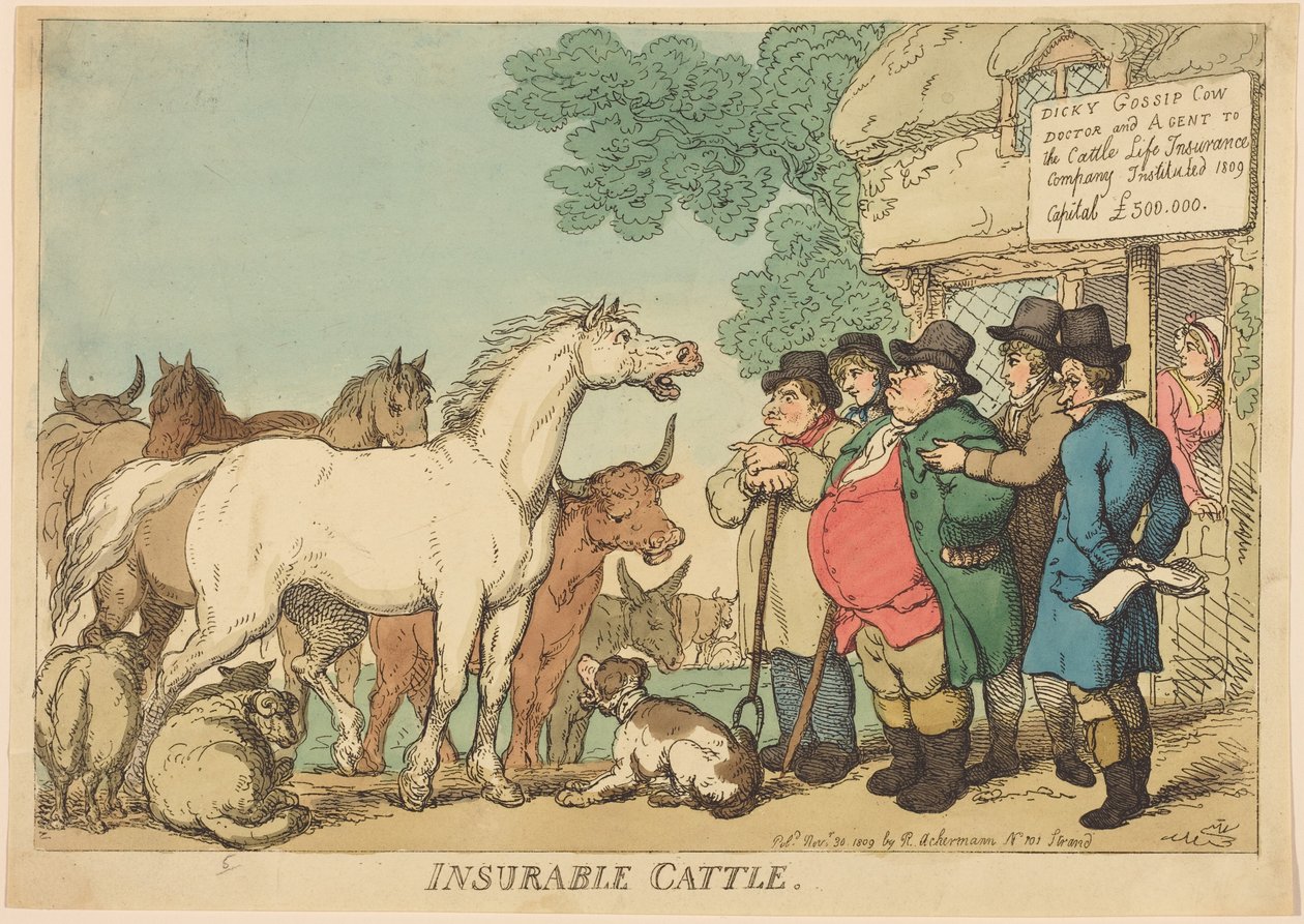 Versicherbare Rinder von Thomas Rowlandson