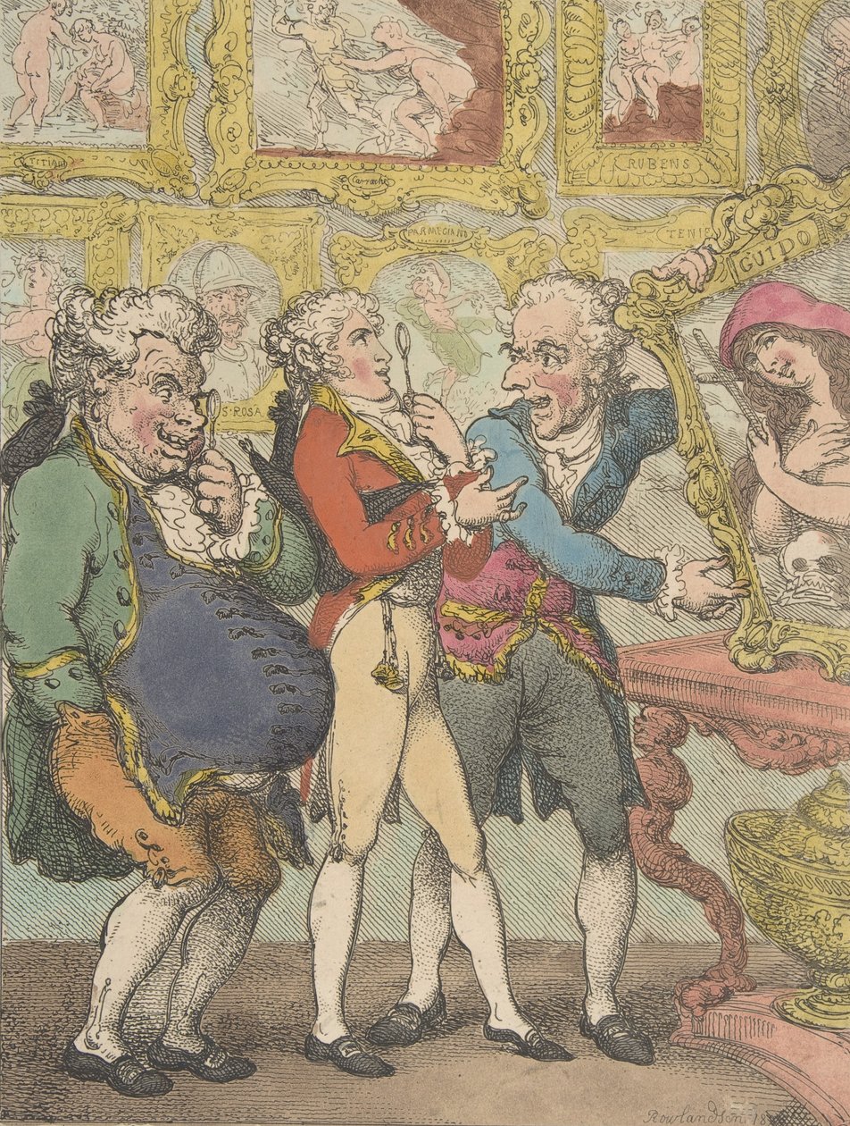 Italienische Bilderhändler täuschen meinen Lord Anglaise, 30. Mai 1812 von Thomas Rowlandson
