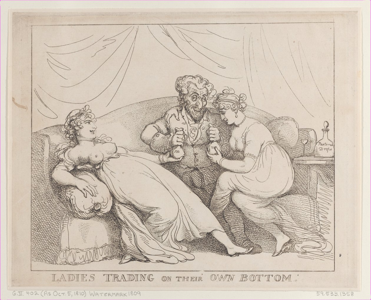 Damen handeln auf eigene Faust von Thomas Rowlandson
