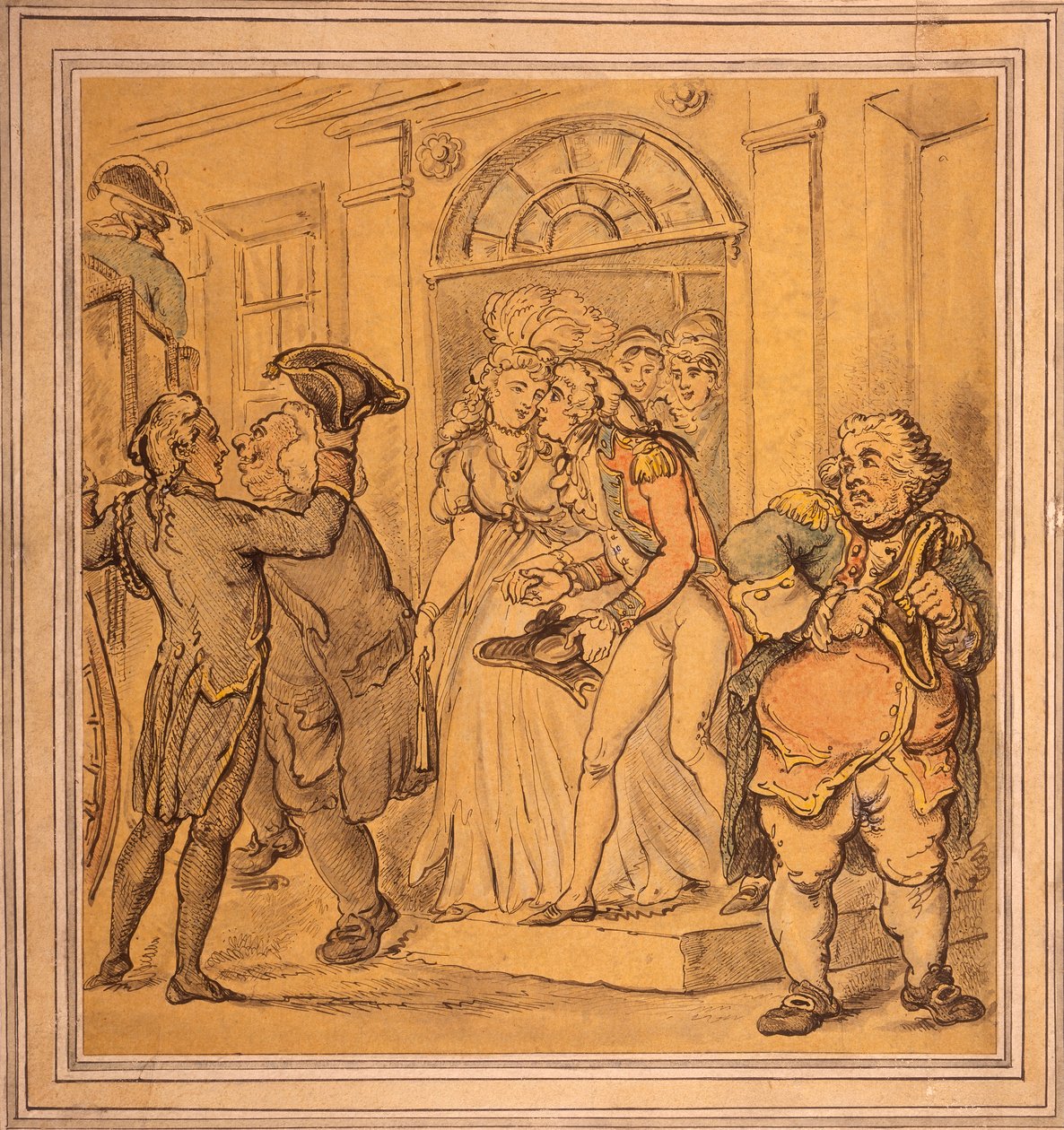 Abreise nach einer Feier, spätes 18. - frühes 19. Jahrhundert von Thomas Rowlandson