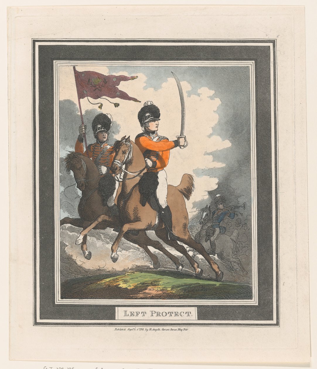 Linker Schutz, 1. September 1798 von Thomas Rowlandson