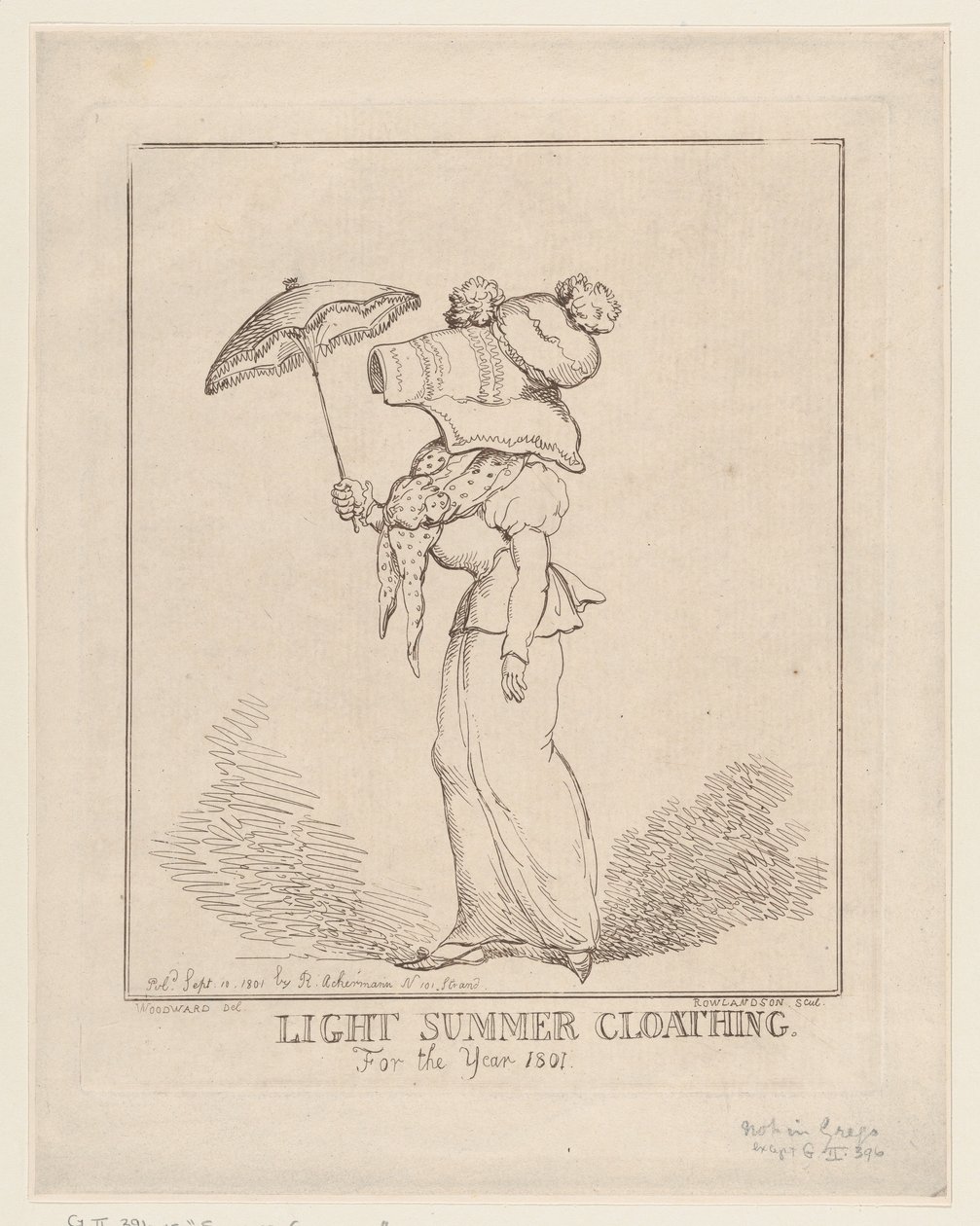 Leichte Sommerkleidung, 10. September 1801 von Thomas Rowlandson