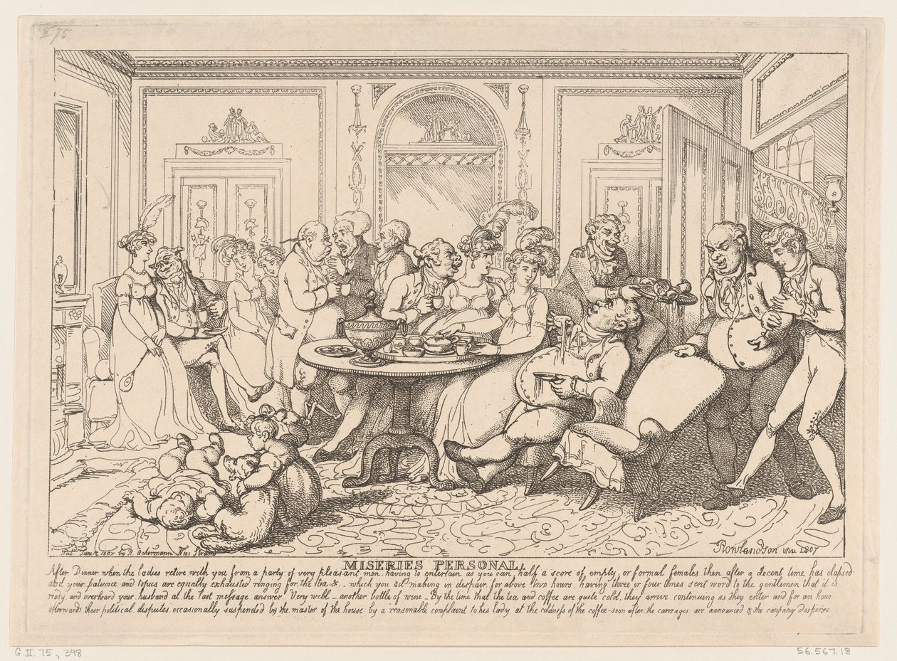 Persönliche Miseren, 12. Juni 1807 von Thomas Rowlandson