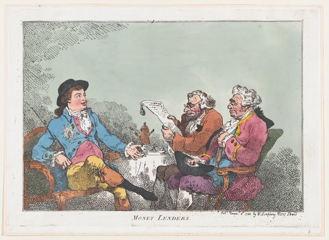 Geldverleiher, 8. November 1784 von Thomas Rowlandson