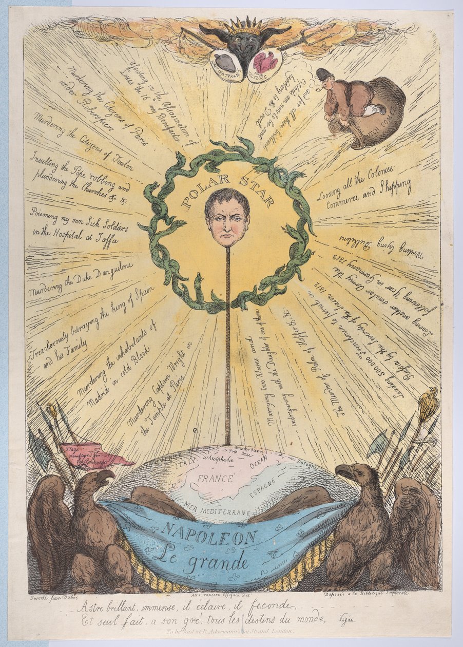 Napoleon Le Grande, 2. Dezember 1813 von Thomas Rowlandson