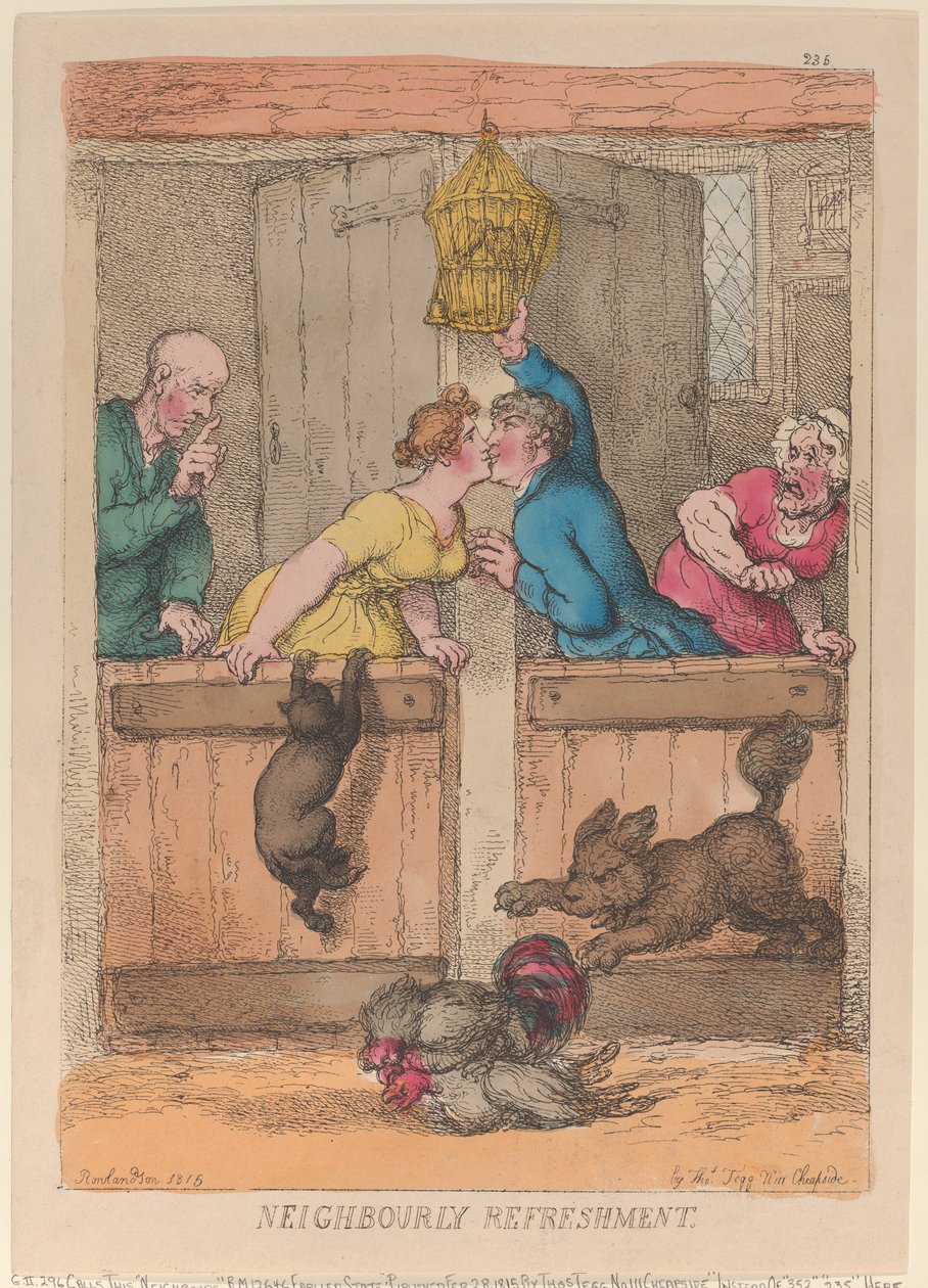 Nachbarschaftliche Erfrischung von Thomas Rowlandson