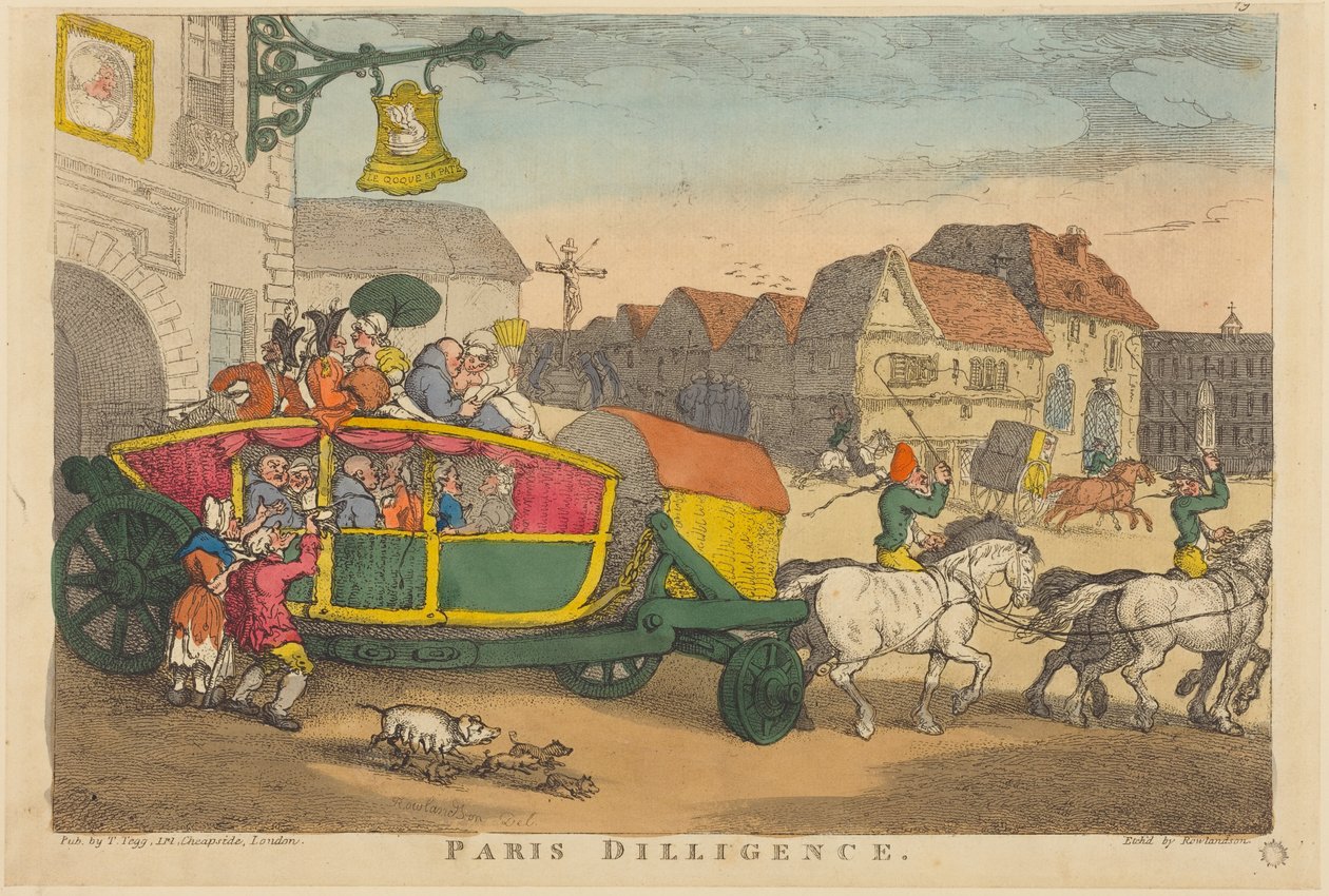 Paris Diligence von Thomas Rowlandson