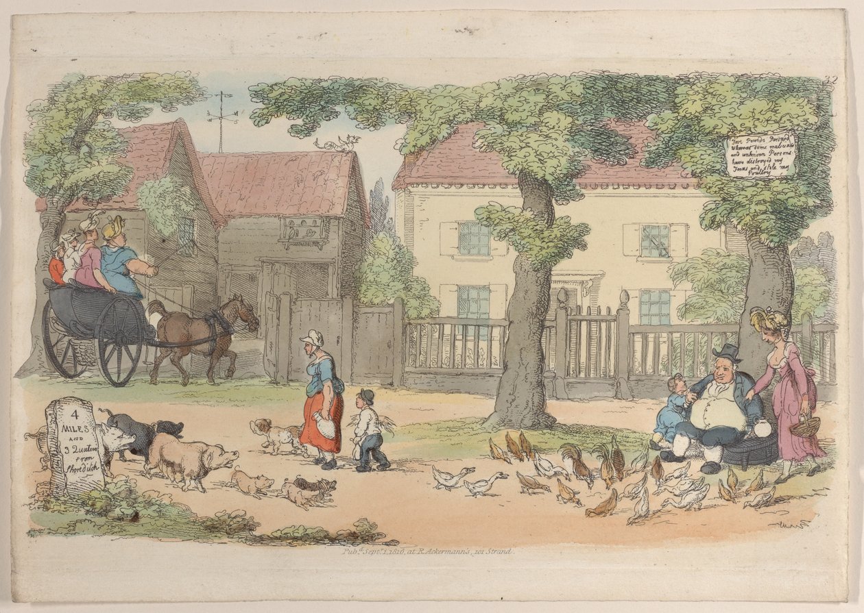 Tafel 32, aus World in Miniature, 1816 von Thomas Rowlandson