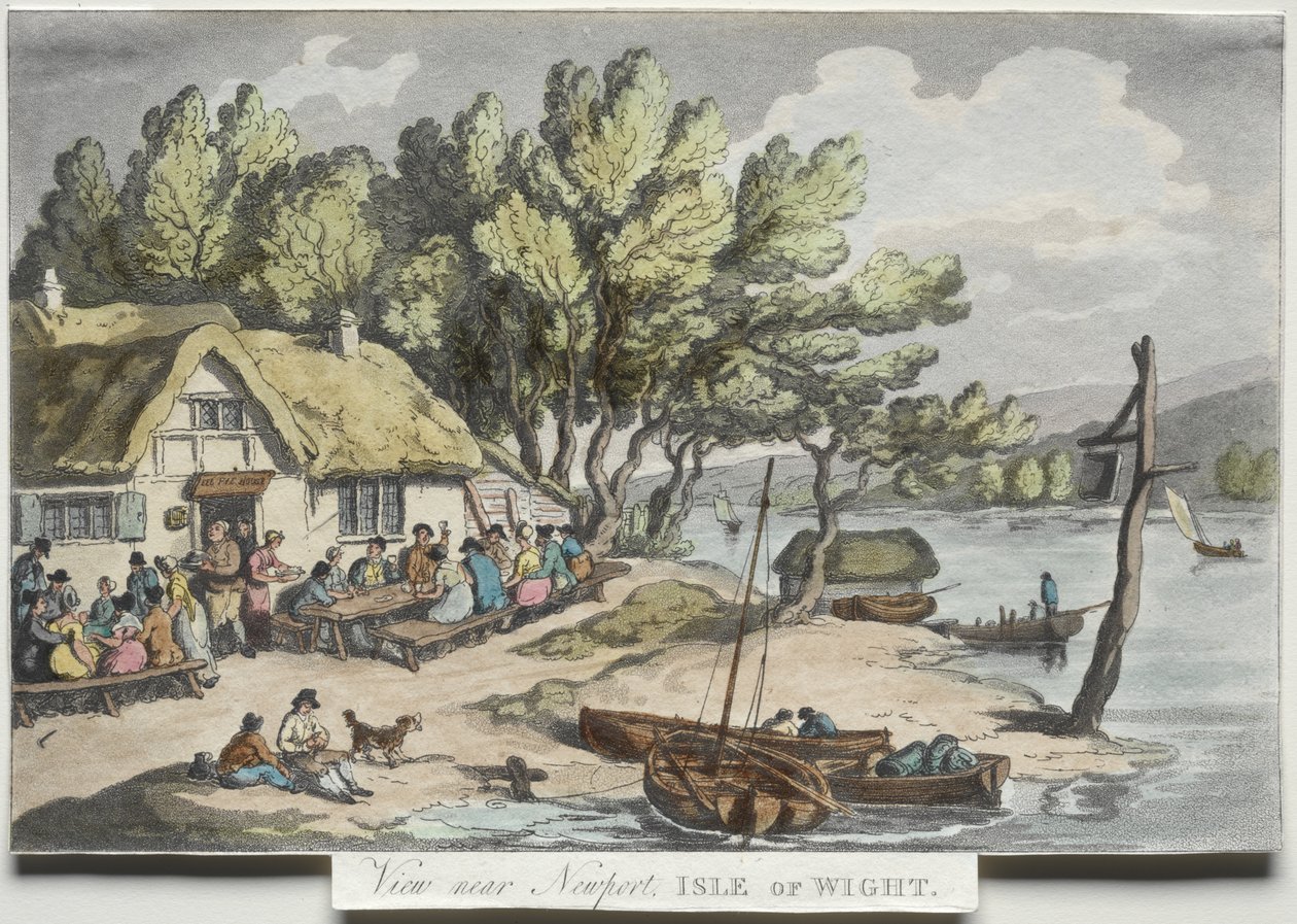 Rowlandsons Skizzen aus der Natur: Ansicht in der Nähe von Newport, Isle of Wight von Thomas Rowlandson