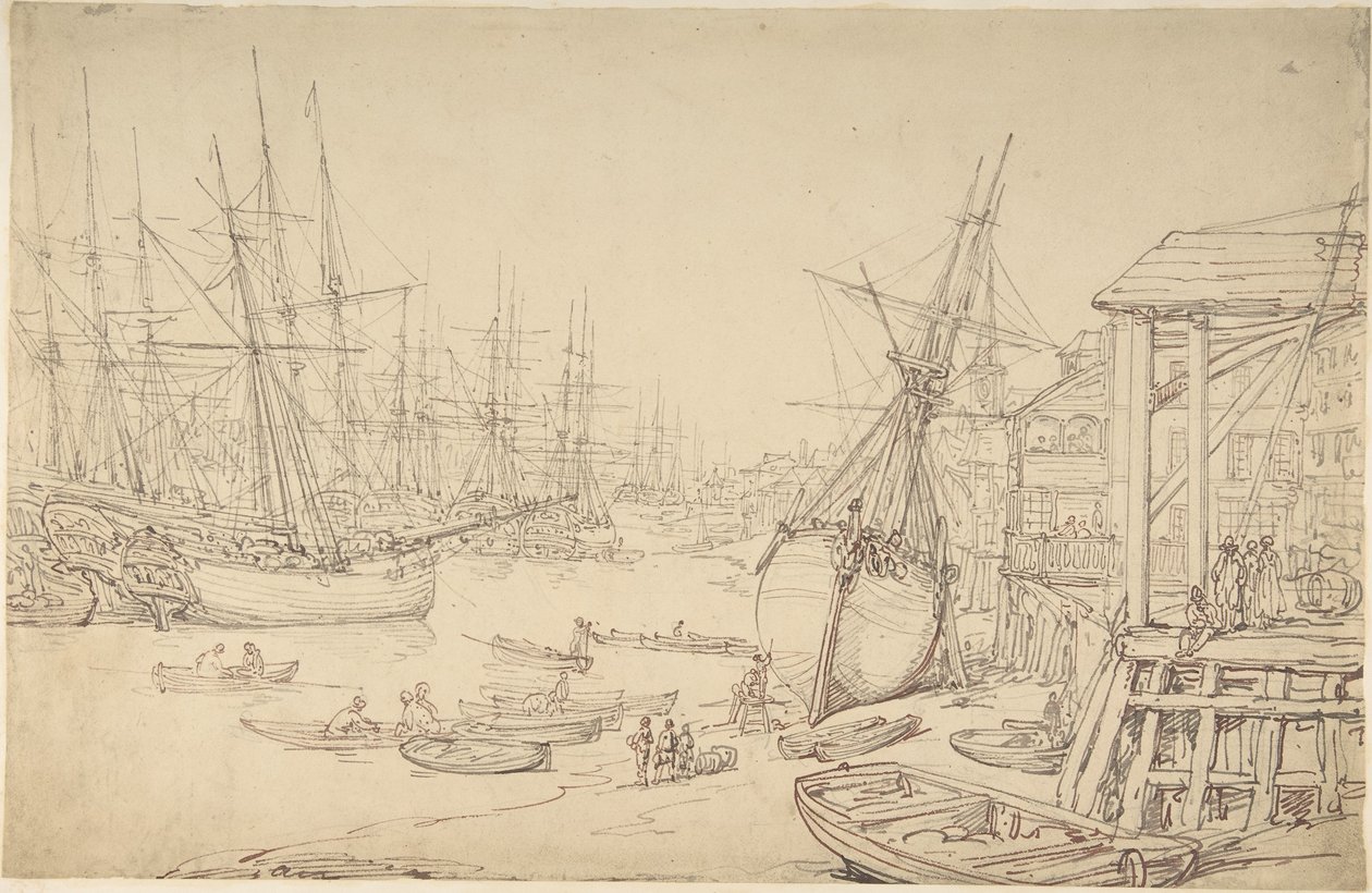 Werft, Greenwich von Thomas Rowlandson