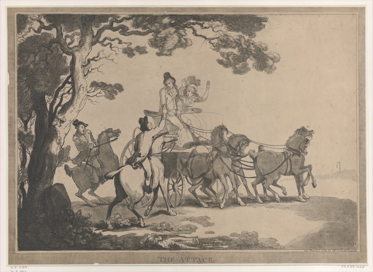 Der Angriff, 1. März 1791 von Thomas Rowlandson